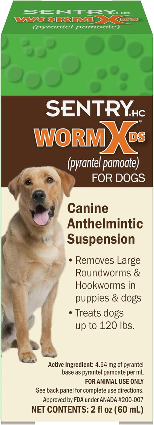 7 Way Liquid Dewormer for Dogs 2 Oz Broad Spectrum Canine Anthelmintic Suspension Removes Hookworms and Roundworms for Dogs up to 120 Lbs