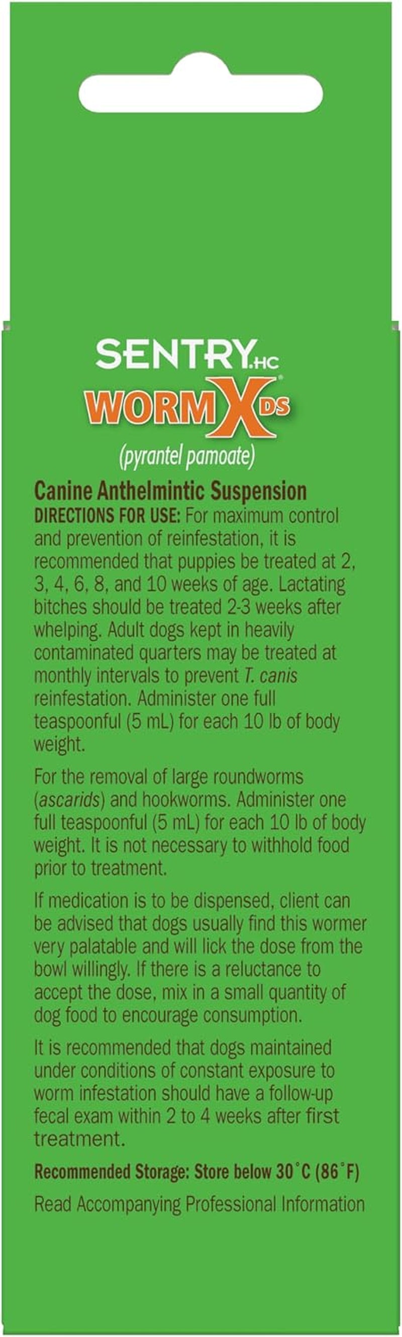 7 Way Liquid Dewormer for Dogs 2 Oz Broad Spectrum Canine Anthelmintic Suspension Removes Hookworms and Roundworms for Dogs up to 120 Lbs